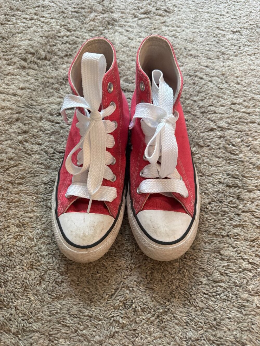 Hot Pink High-Top Converse